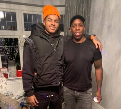 Dwaine Maynard with his brother, Marcus Rashford.